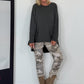 Basic Shirt mit Rundhalsausschnitt - anthrazit