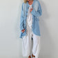 Oversized Leo Linen Military Coat - Khaki