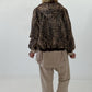 2 in 1 Jacke mit Leo-Print - schoko