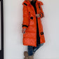 Cuel down coat - orange