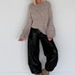 Vegane Lederhose 2 Looks - schwarz
