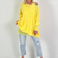 Pullover Good Vibes - gelb