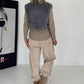 Bodywarmer in behaaglijke imitatiebont-look - muisgrijs