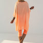 Tunika im Layer-Look - neonorange