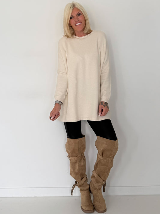 Long sweater - cream