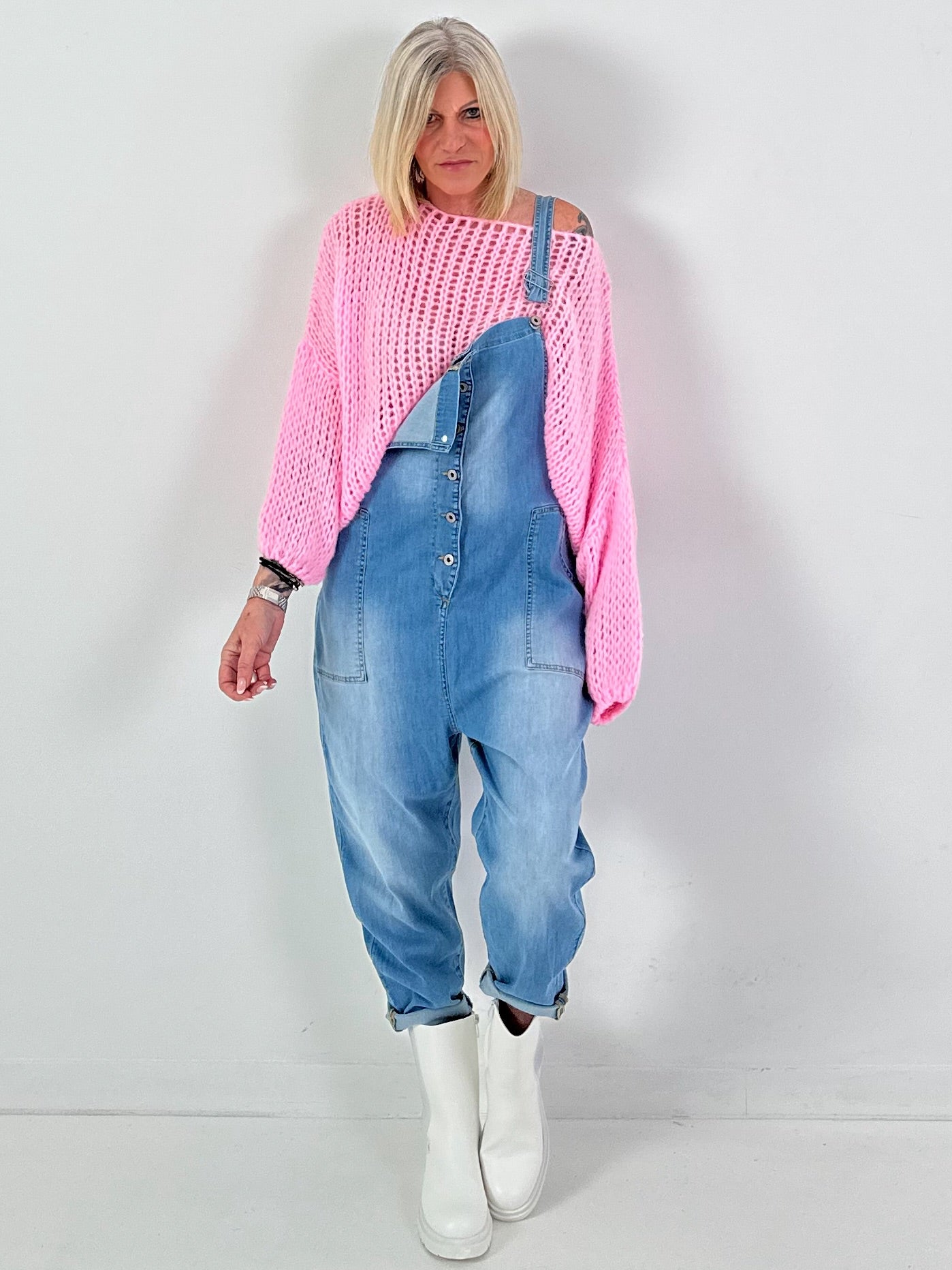 Jeans Latzhose Modell "Blue Over" - denim