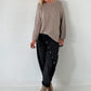 Weicher oversized Basic Pullover - taupe