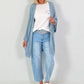 Crochet Jacket with Lurex - light blue