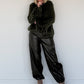 Kuschliger Pullover mit Fransen-Details - oliv