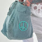 Jeans Shopper mit Pailletten Details - blau