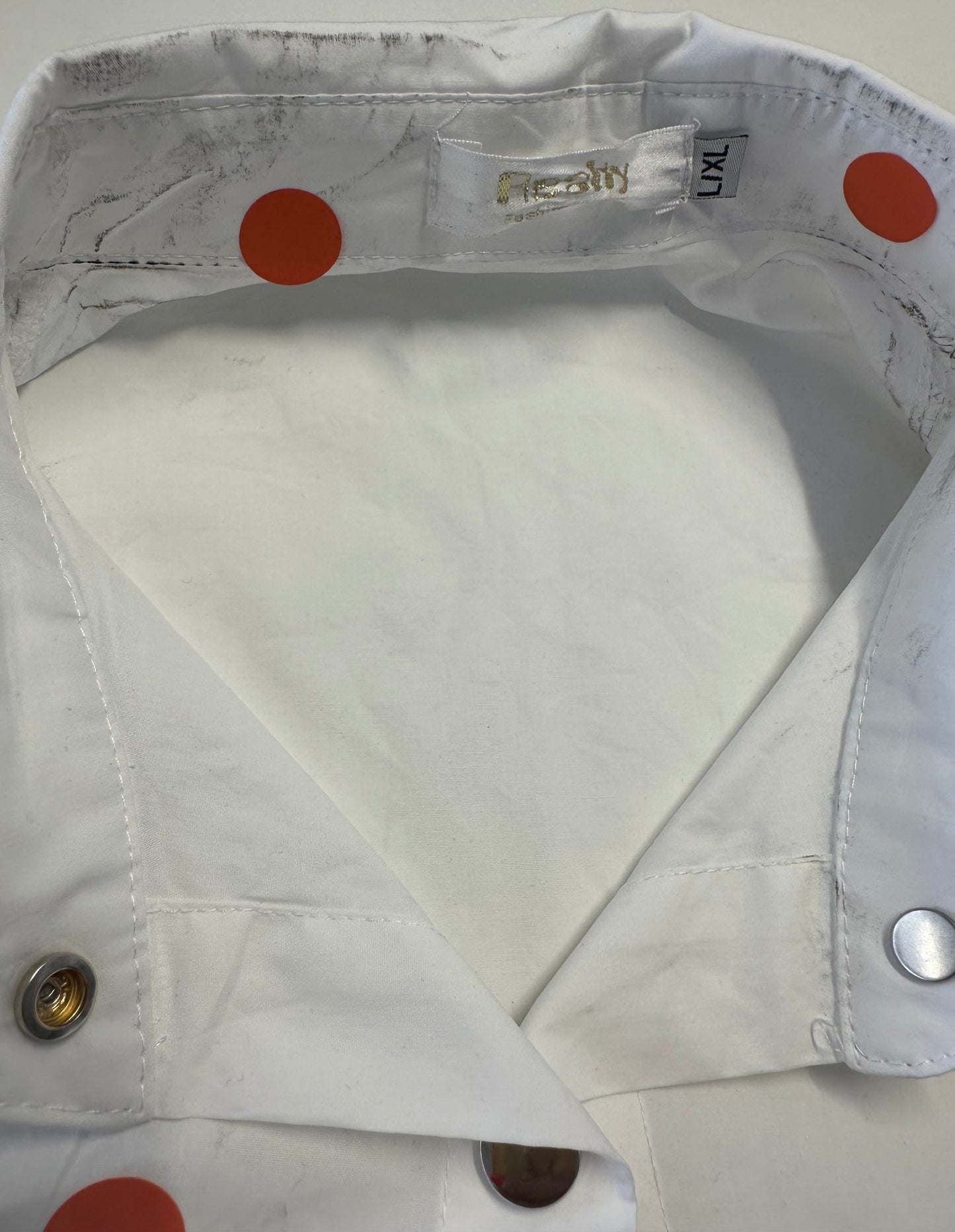 2. Wahl Bluse mit Denim- und Strassdetails - weiss-blau