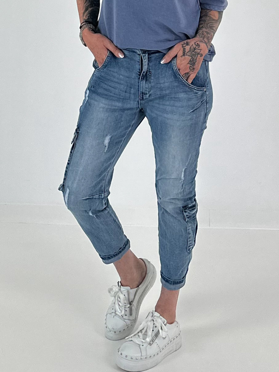 Cargo Jeans - denim