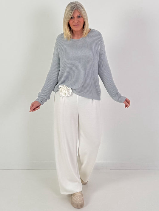 Pullover Modell "Light Essence" - grau