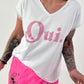 T-Shirt Oui - white