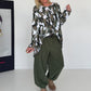 Shirt in all-over camouflage look - white-multicolored
