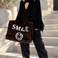 Fur Bag Smile - leo-mocha