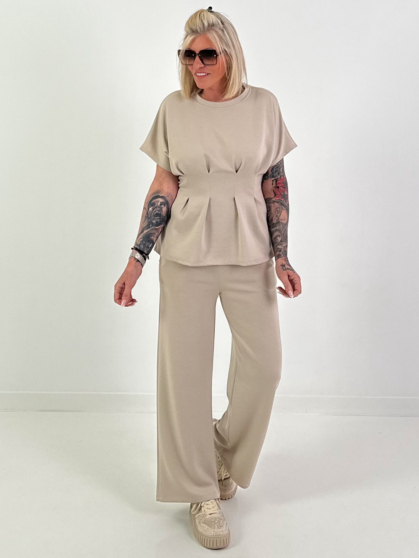 Two-piece suit - beige