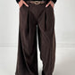 Corduroy trousers model "Marry" - chocolate