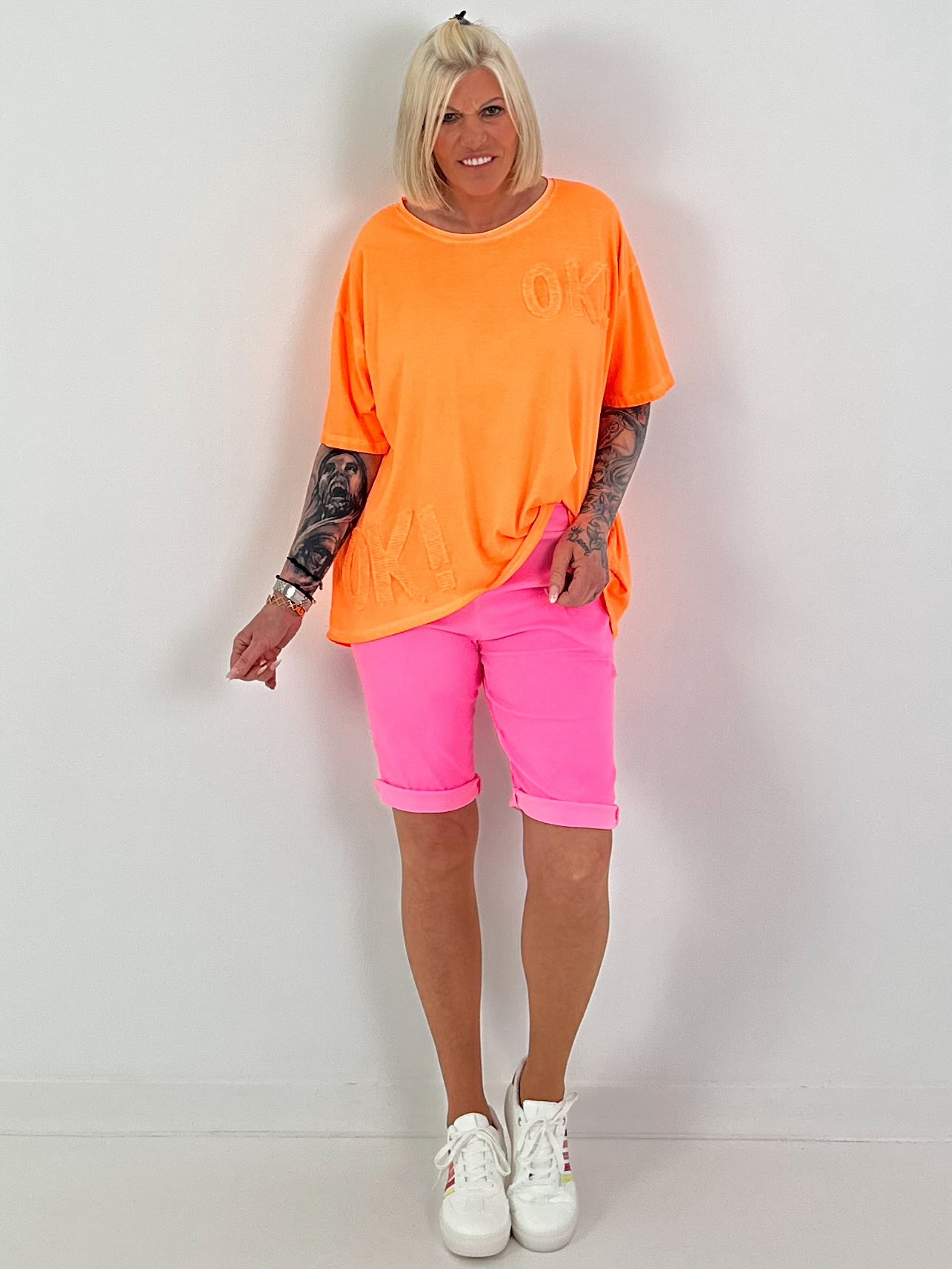 T-Shirt OK! - neon orange