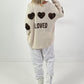 Strickpullover Modell "Loved Edition" - ecru