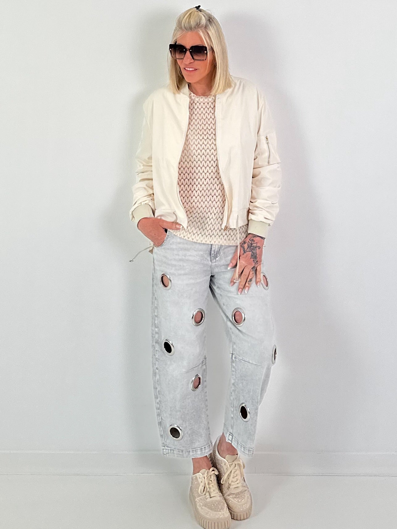 Bomberjacke - creme