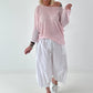 Leichter Oversized Pullover - rosa