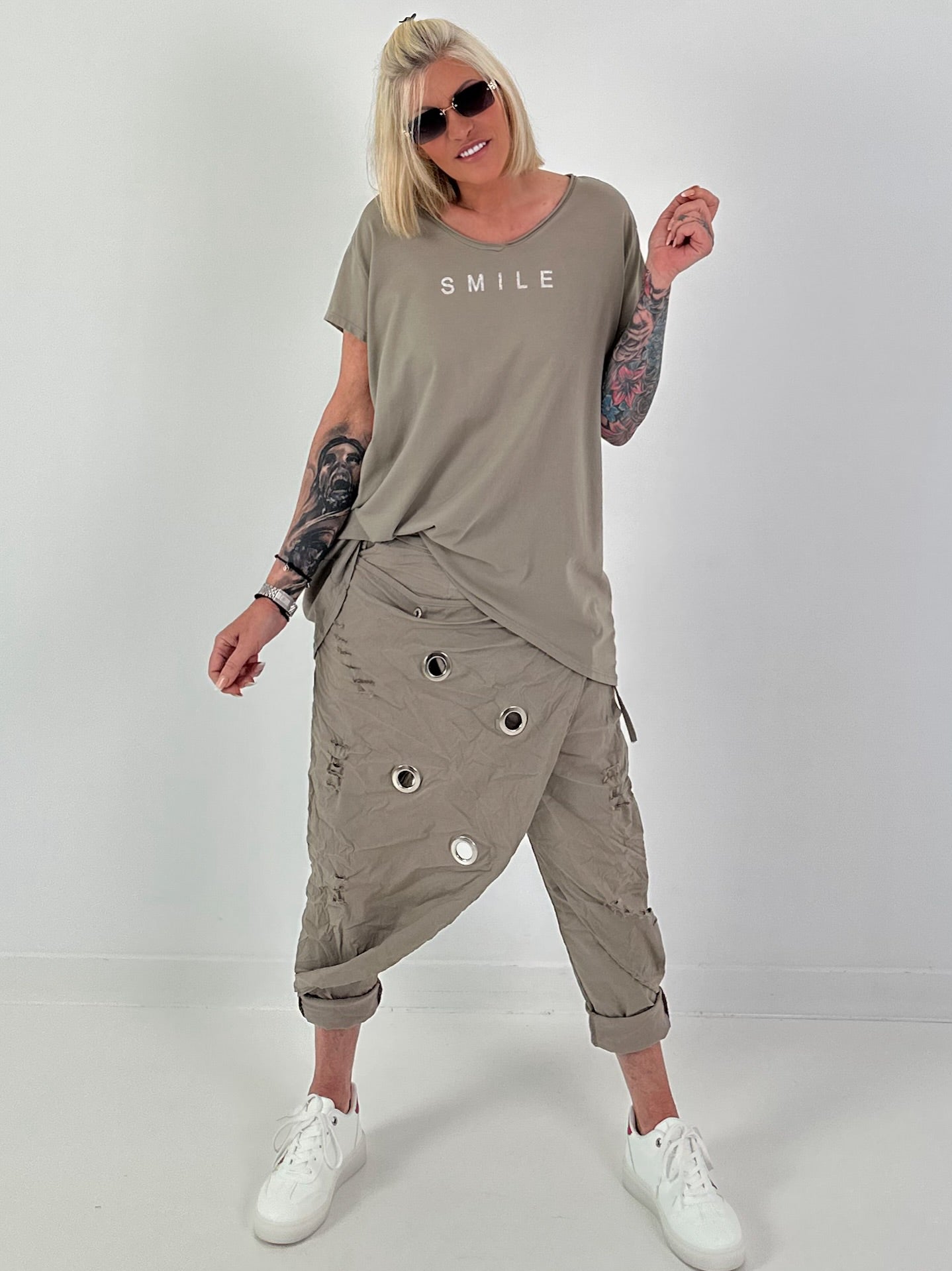T-shirt Smile - taupe