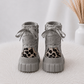 High Sneaker in Wildleder-Optik  - grau-leo