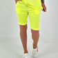 Kurze Hose mit Bindeband - neongelb