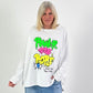 Sweatshirt model "Power" - white