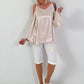 Satin-look tunic - beige