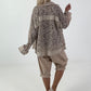 Jeansjacke mit floralem Netzeinsatz - beige ( lieferbar ab 26.05.26)