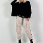 Baggy broek model "Change Flow" - beige