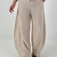 Balloon Linen Trousers - beige