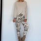 Kastiges Shirt - beige