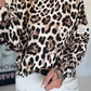 Sweater mit Allover-Leo-Print - beige-schwarz-mehrfarbig
