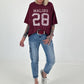 Sweater mit Vintage-Print - berry