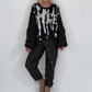 Sweater Nice mit Strickeinsätzen - schwarz