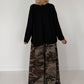 Palazzo-Sweathose in Camouflage-Look - taupe-mehrfarbig