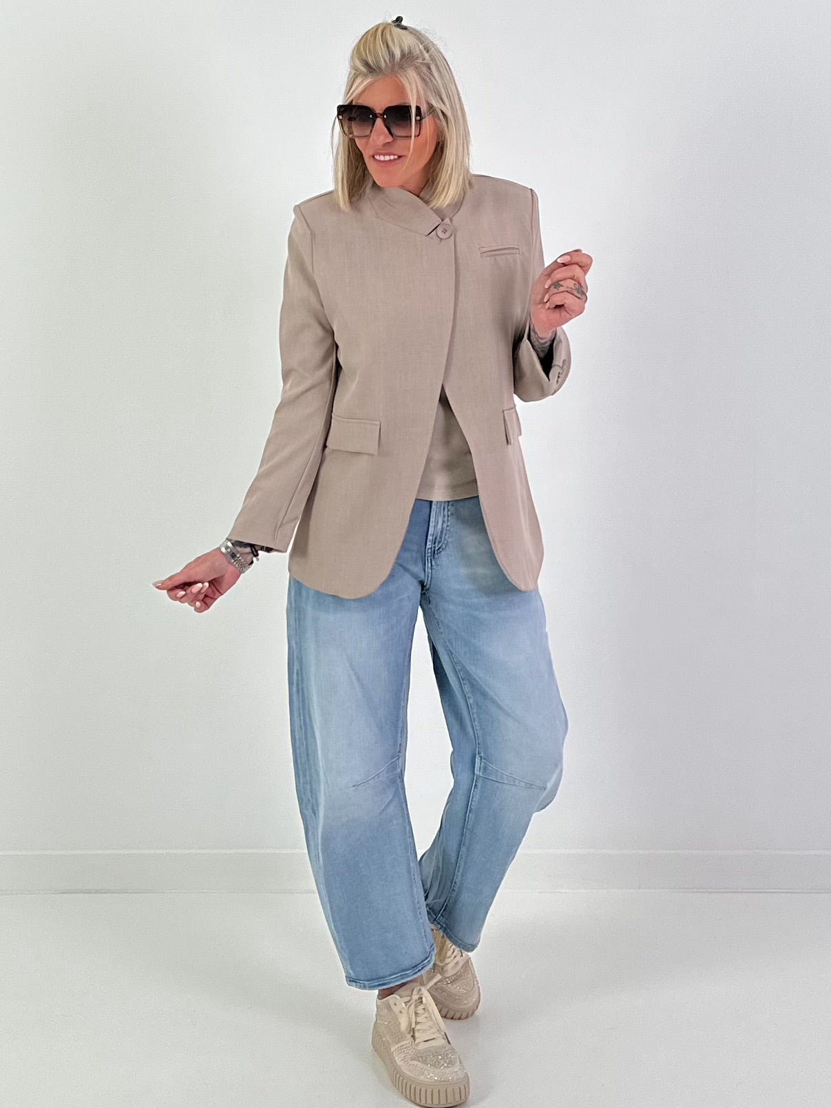 Blazer one button - beige