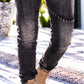 Jeans Rebel- used-black