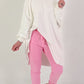 Sweatpants with large patch pockets - pink