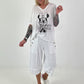 Fine Knit T-Shirt Mouse - white