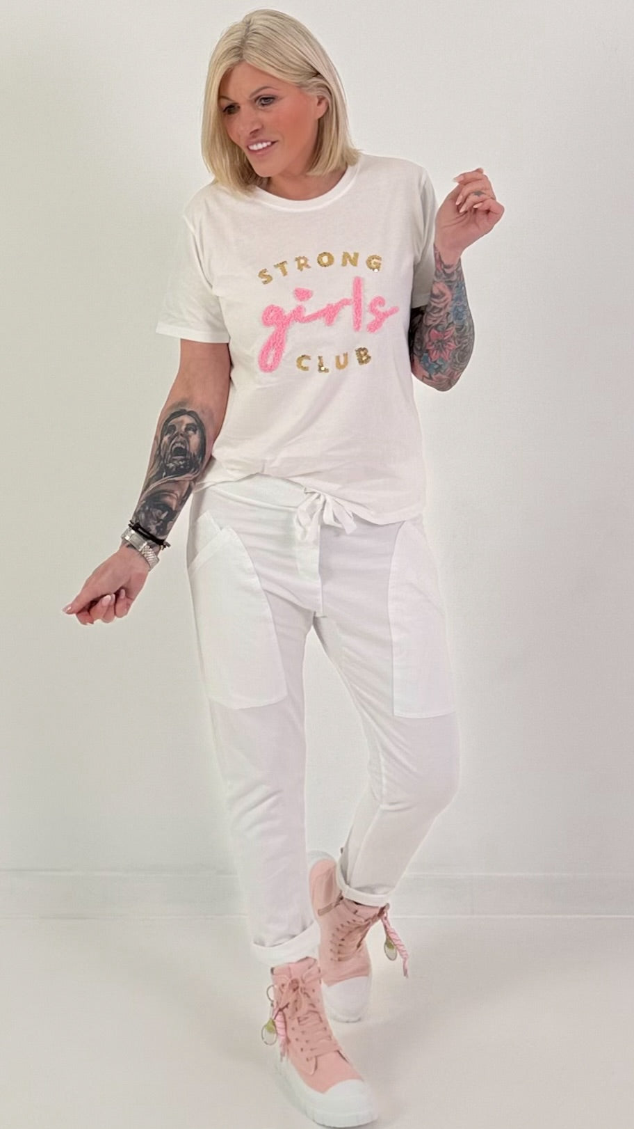 T-Shirt Girls Club - weiss