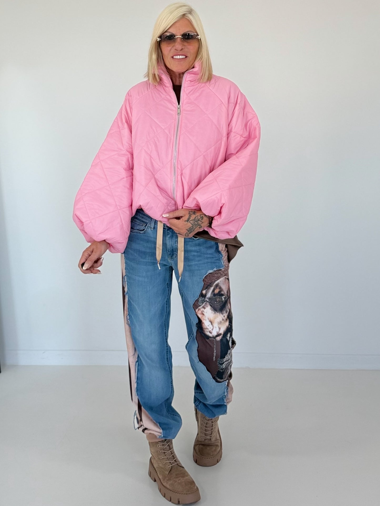 Jacke mit Puffärmelchen - rosa