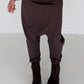 Baggy Hose mit Patten - mokka