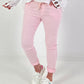 Basic Joggers with Drawstring - Pink