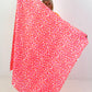 XL Musselin Tuch mit Leo Muster - weiss-neonorange-neonpink