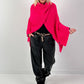 Poncho Pullover Model "Soul Warmer" - pink