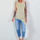 Long Top Leo asymmetrisch - gelb